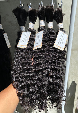 ocean curl bulk human hair for goddess and boho braids